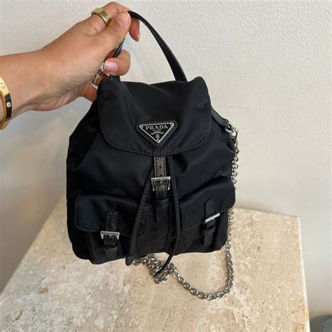 prada re-nylon mini backpack|Prada tessuto nylon backpack.